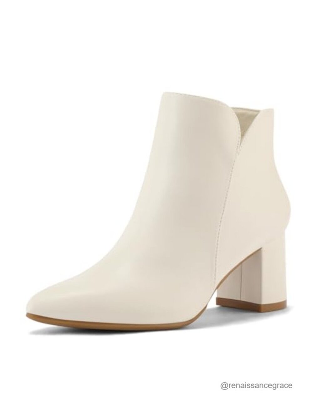 Women's Ankle Boots Chunky Block Heel Pointed Toe Dressy Booties